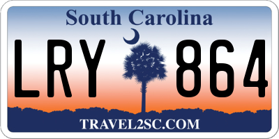 SC license plate LRY864
