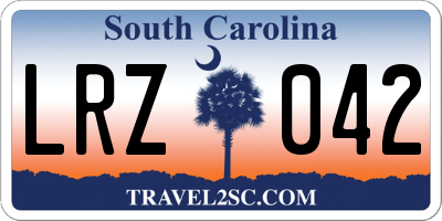 SC license plate LRZ042