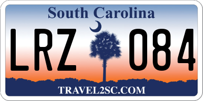 SC license plate LRZ084