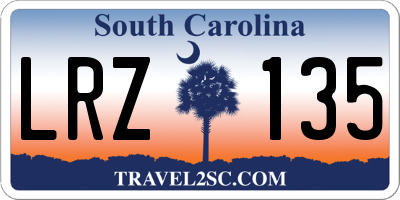 SC license plate LRZ135