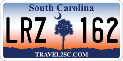SC license plate LRZ162