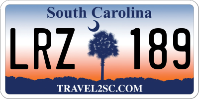 SC license plate LRZ189