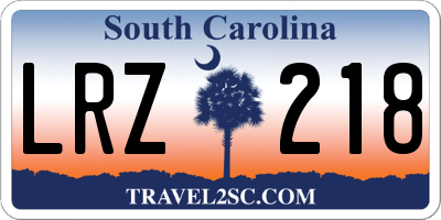 SC license plate LRZ218