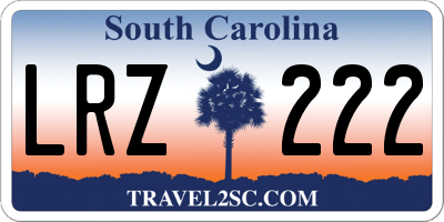 SC license plate LRZ222