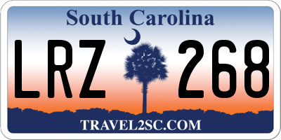 SC license plate LRZ268