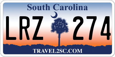 SC license plate LRZ274