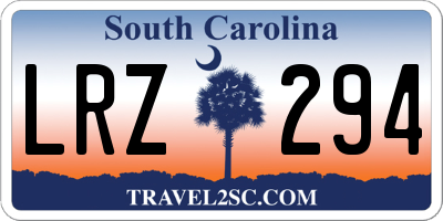 SC license plate LRZ294