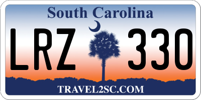 SC license plate LRZ330