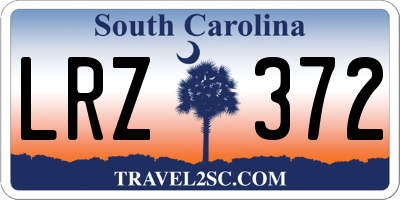 SC license plate LRZ372