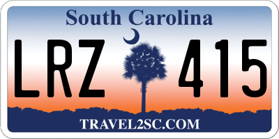 SC license plate LRZ415