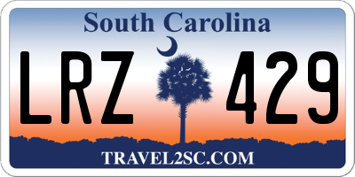 SC license plate LRZ429