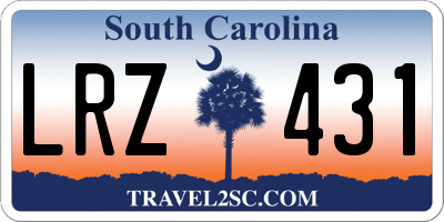 SC license plate LRZ431