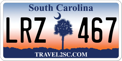 SC license plate LRZ467
