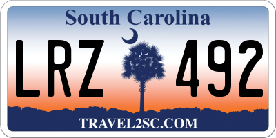 SC license plate LRZ492