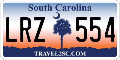 SC license plate LRZ554