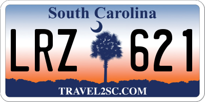 SC license plate LRZ621