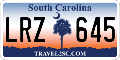 SC license plate LRZ645
