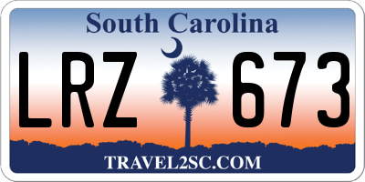 SC license plate LRZ673
