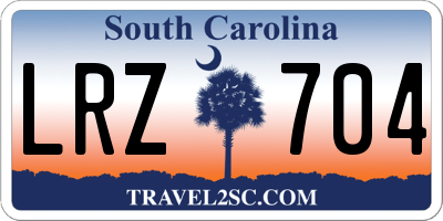 SC license plate LRZ704