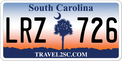 SC license plate LRZ726