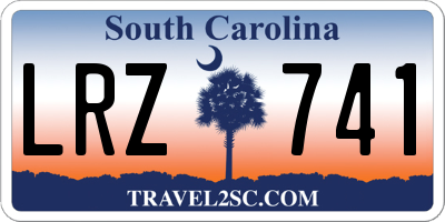 SC license plate LRZ741