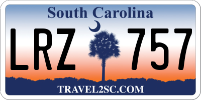 SC license plate LRZ757