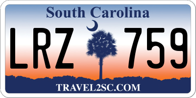 SC license plate LRZ759
