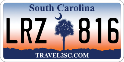 SC license plate LRZ816