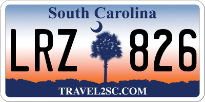SC license plate LRZ826