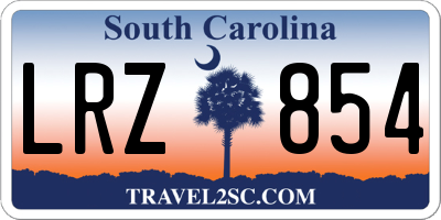 SC license plate LRZ854