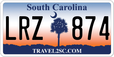 SC license plate LRZ874
