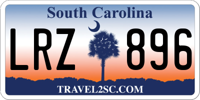 SC license plate LRZ896