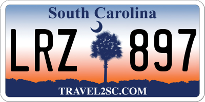 SC license plate LRZ897