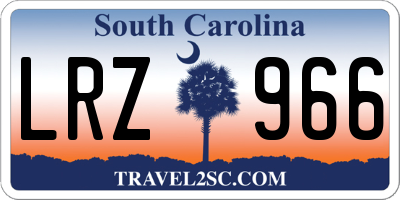 SC license plate LRZ966