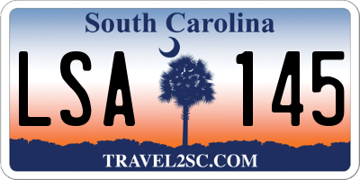 SC license plate LSA145