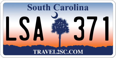 SC license plate LSA371