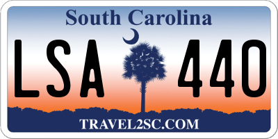 SC license plate LSA440