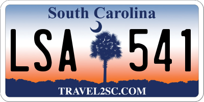 SC license plate LSA541