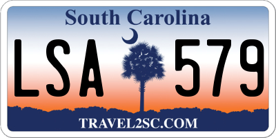 SC license plate LSA579
