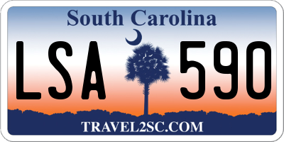 SC license plate LSA590