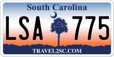 SC license plate LSA775