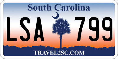 SC license plate LSA799