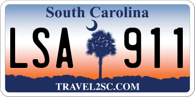 SC license plate LSA911