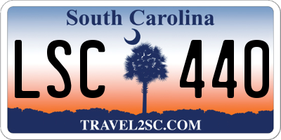 SC license plate LSC440