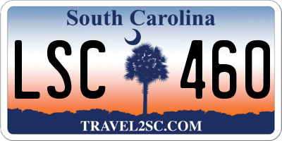 SC license plate LSC460