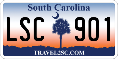 SC license plate LSC901
