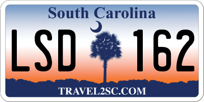 SC license plate LSD162