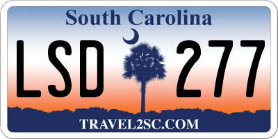 SC license plate LSD277