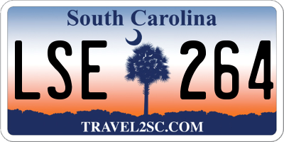 SC license plate LSE264