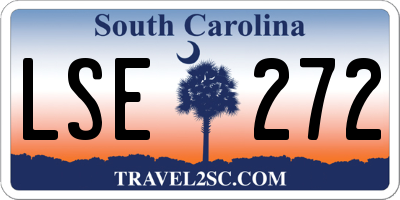 SC license plate LSE272
